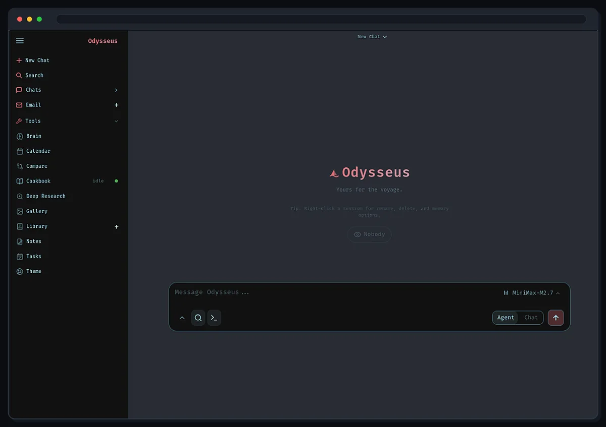 Configurazione SearXNG nell’interfaccia ufficiale di Odysseus AI