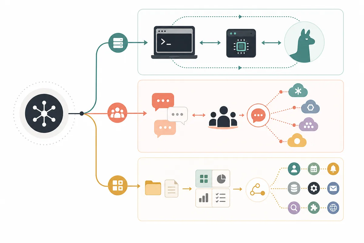 Compare OpenWebUI e LibreChat para Ollama, provedores, RAG, agentes, privacidade e Odysseus AI.